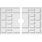 Ekena Millwork Beaux Architectural Grade PVC Ceiling Medallion, 26"W x 17 3/8"H x 3"ID x 9"C x 1"P, Two-Piece CMP26X17BX2-03000 - alternate 1